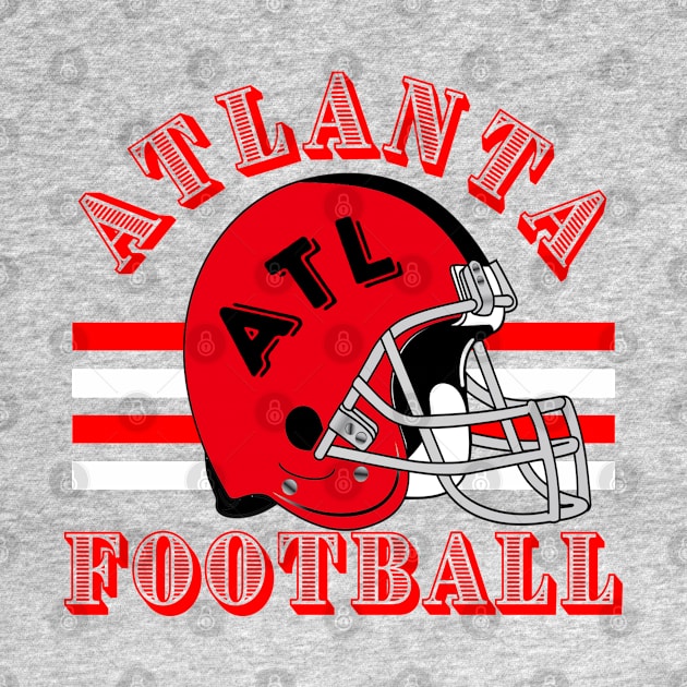 Atlanta Football Vintage Style by Borcelle Vintage Apparel 